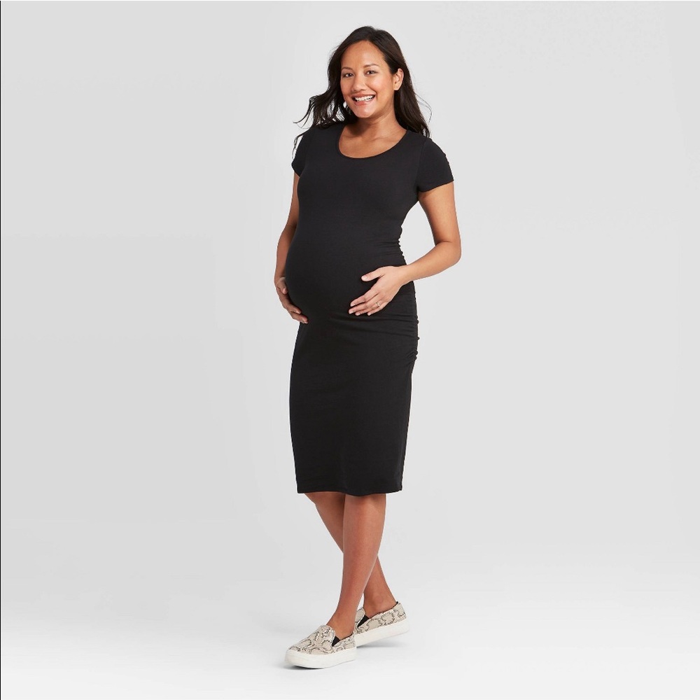 2 NWT Short Sleeve T-Shirt Maternity Dress